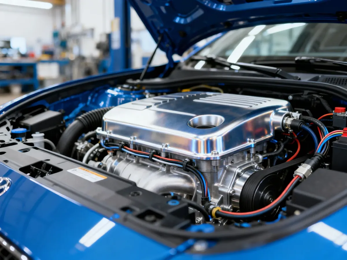 Nowoczesna komora silnika Volkswagena Passata B8 z widocznymi podzespołami jednostki napędowej.